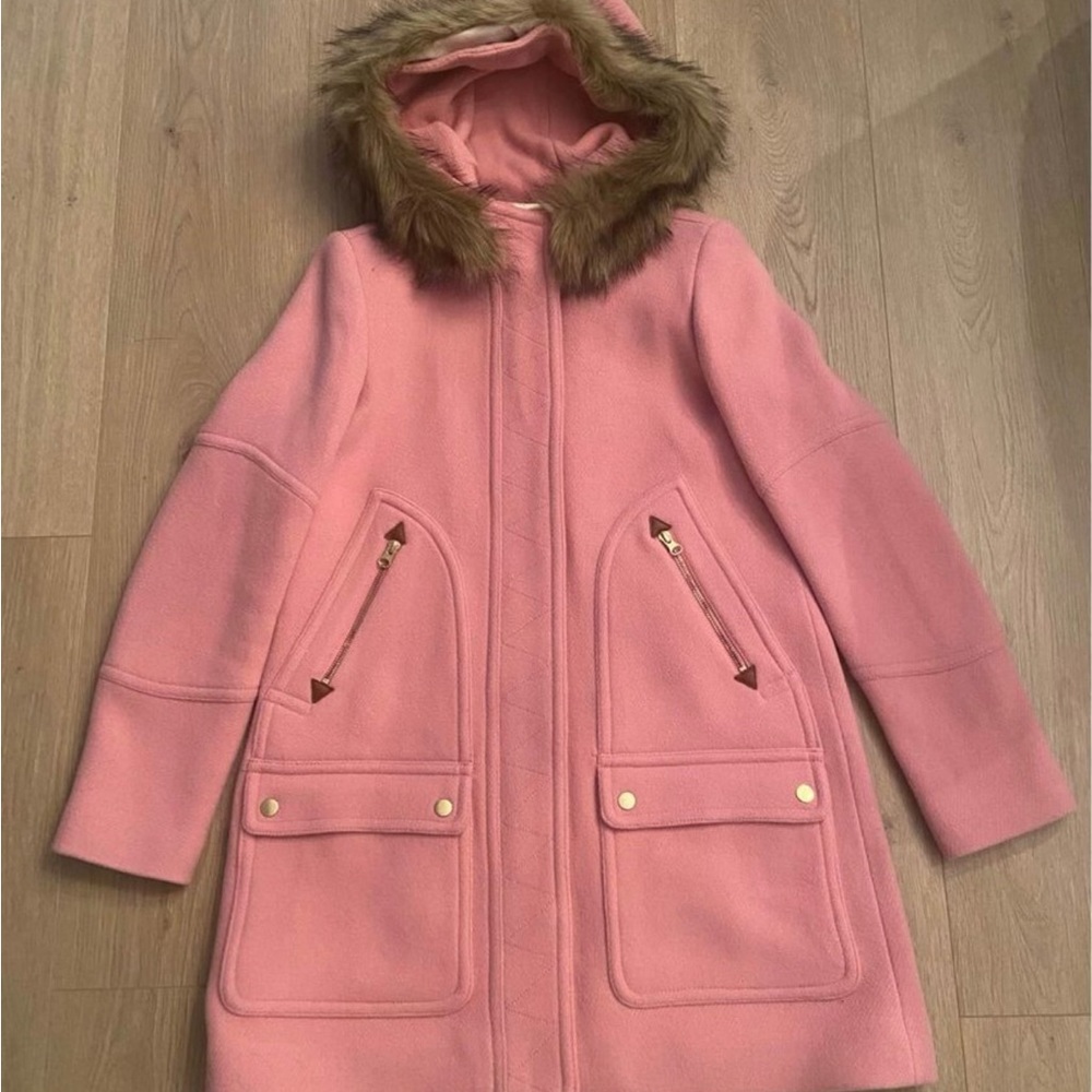 J. Crew Pink Chateau Parka Size 2